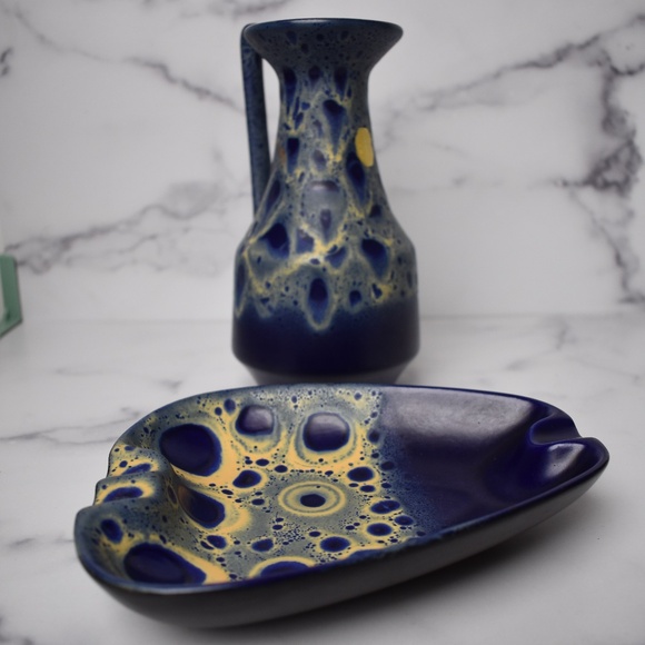 Vintage MCM Eckhardt & Engler Vase and Tray Made in Germany - Picture 2 of 12